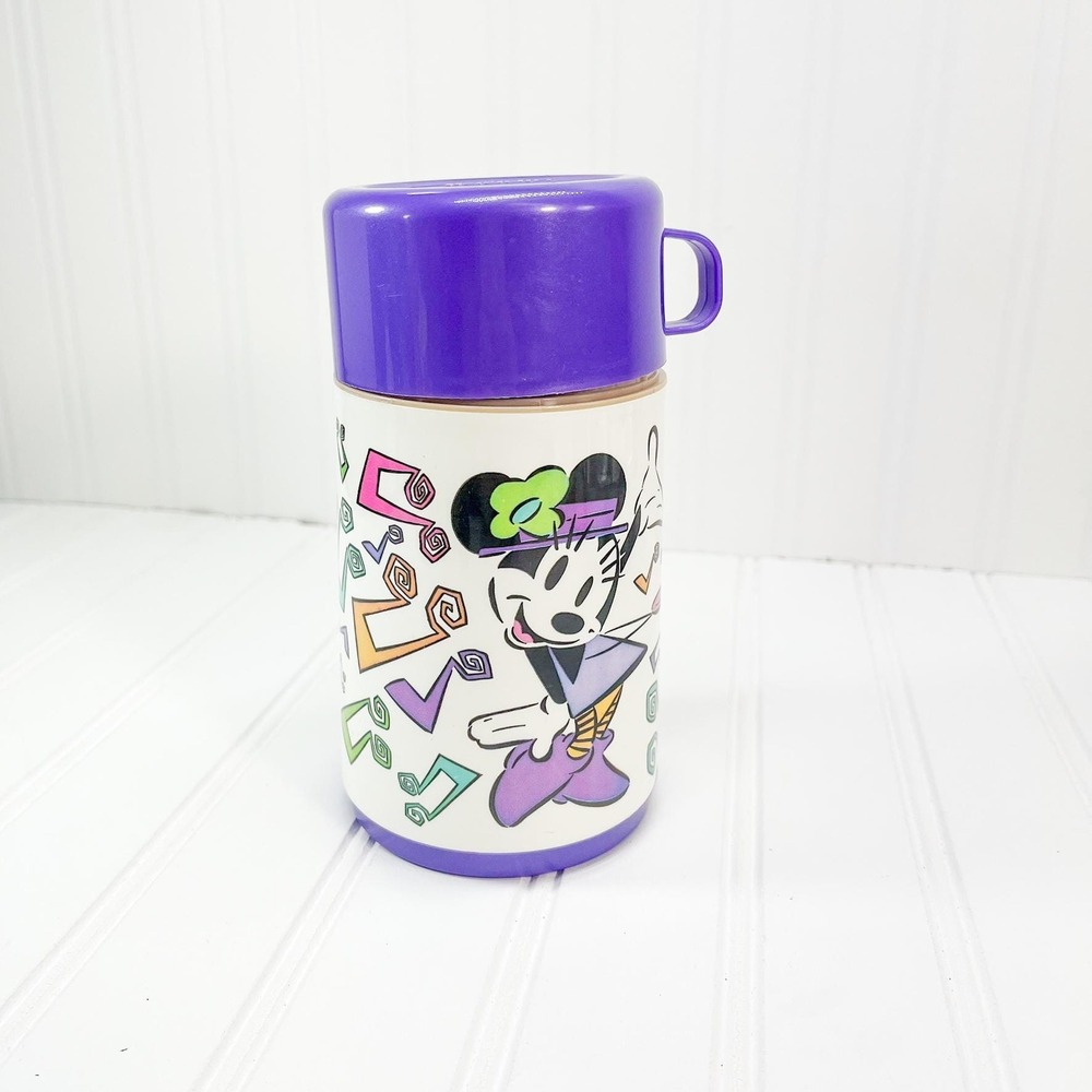Vintage Minnie Mouse Thermos – 1980s Disney Travel Cup